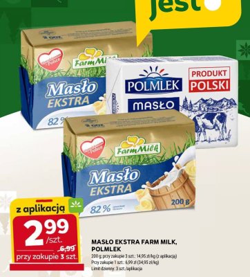 Masło Masło Ekstra Farm Milk promocja w Stokrotka