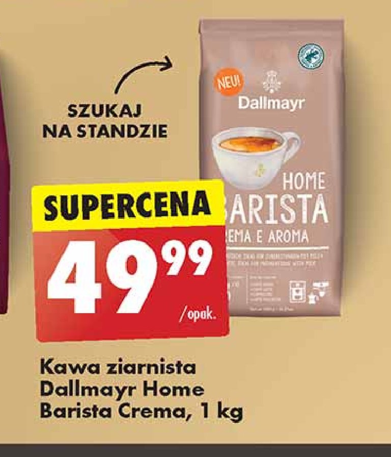 Kawa crema Dallmayr home barista promocja