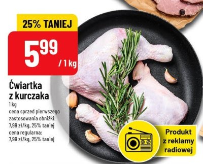 Ćwiartka z kurczaka Mięsne specjały zawsze świeże (aldi) promocja w POLOmarket