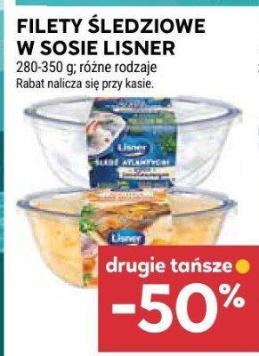 Filety śledziowe w sosie lisner promocja w Stokrotka