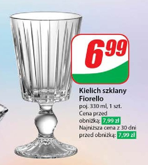 Kielich szklany fiorella 330 ml Florina (florentyna) promocja w Dino