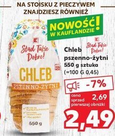 Chleb pszenno-żytni K-classic stąd takie dobre! promocja