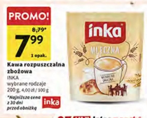 Kawa Inka mleczna promocja