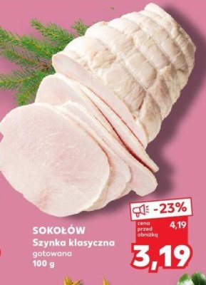 Szynka klasyczna gotowana 100 g promocja w Kaufland