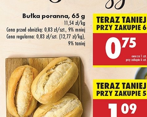 Bułka poranna promocja