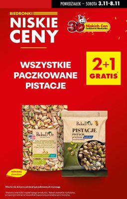 Pistacje prażone solone promocja w Biedronka