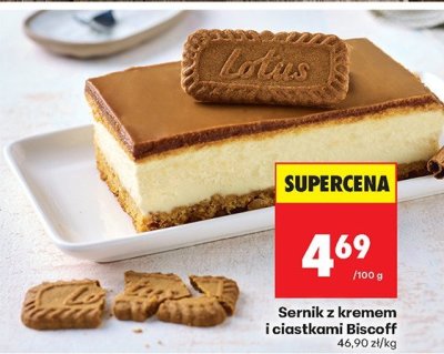 Sernik z kremem i ciastkami Biscoff Biedronka promocja w Biedronka