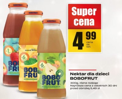 Nektar dla dzieci BOBOFRUT promocja w Supeco