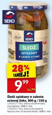 Śledź opiekany w zalewie octowej Seko promocja w Twój Market