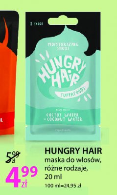 Maska do włosów cactus water + coconut water Hungry hair superfoods promocja