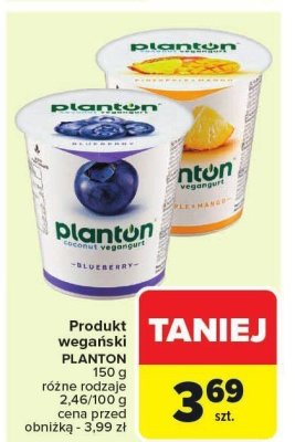 Produkt wegański PLANTON różne rodzaje promocja w Carrefour Market