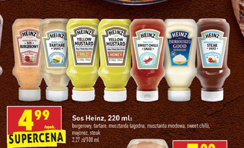 Sos tartare Heinz promocja