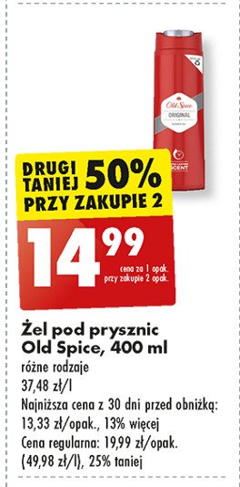 Żel pod prysznic Old spice original promocja