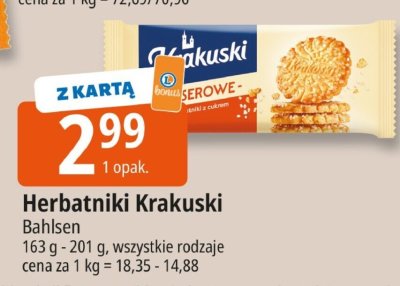 Herbatniki Krakuski Bahlsen promocja w Leclerc