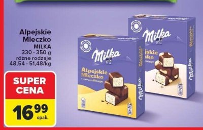 Alpejskie Mleczko Milka promocja w Carrefour