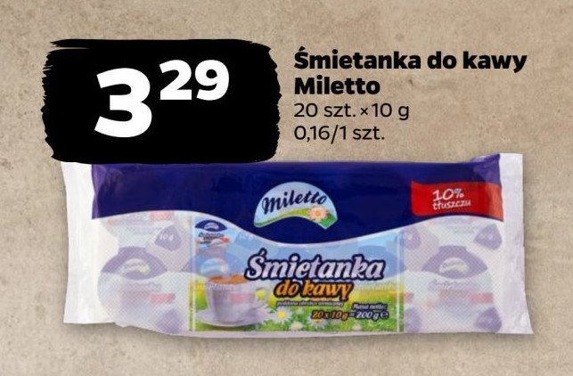 Śmietanka do kawy Miletto promocja