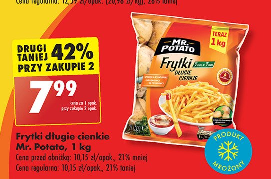 Frytki długie cienkie Mr. potato promocja