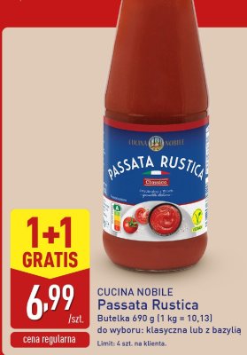 Sos Passata Rustica klasyczna CUCINA NOBILE promocja w Aldi