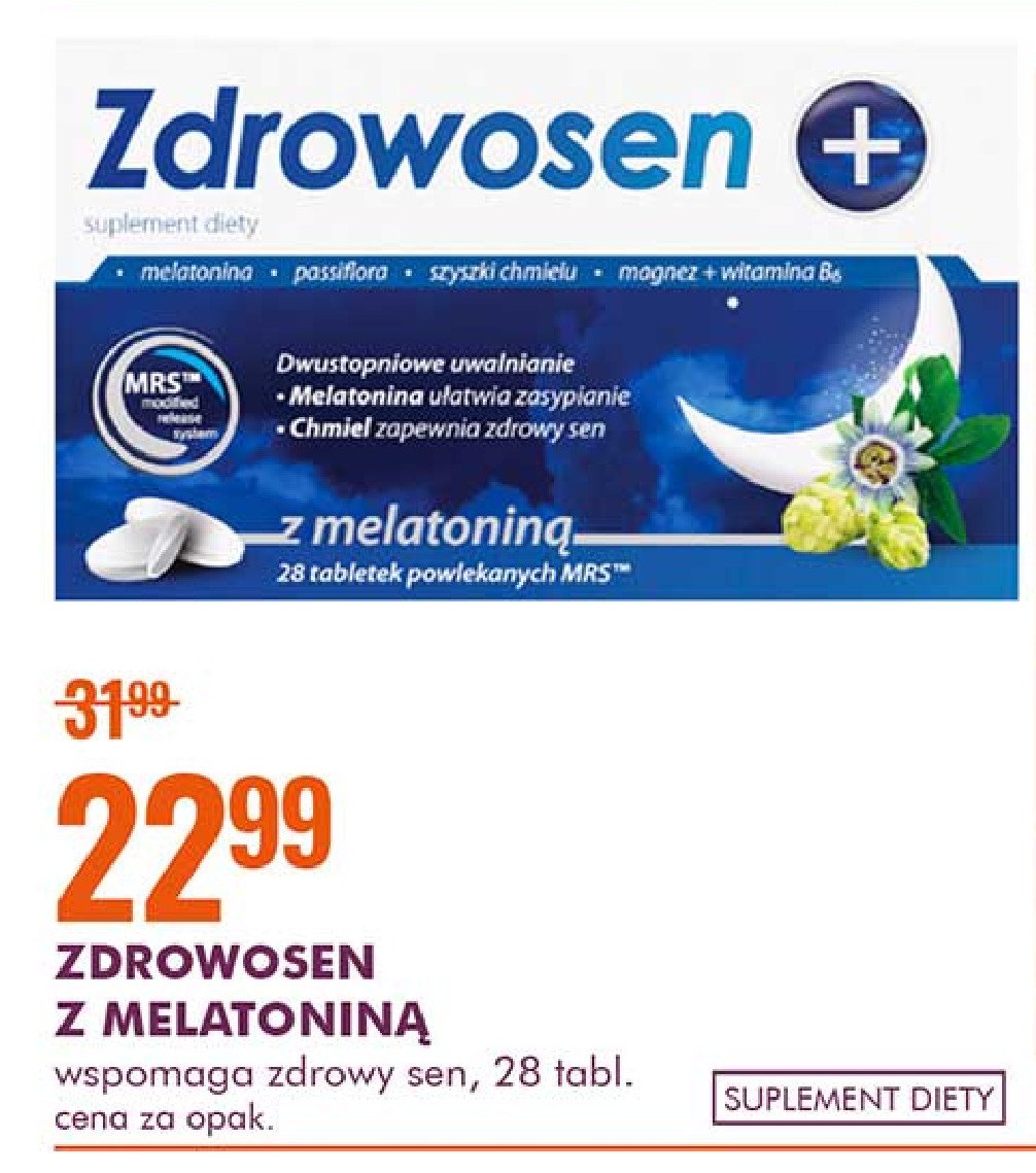 Tabletki  na sen Zdrowosen plus promocja
