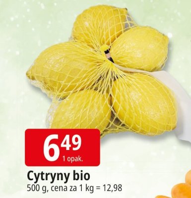 Cytryny bio Gobio promocja w Leclerc