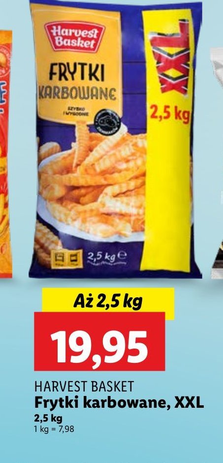 Frytki karbowane Harvest basket Harvest basket1 promocja w Lidl