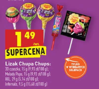 Lizak flavour playlist żółty Chupa chups xxl promocja