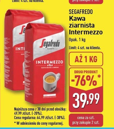 Kawa Segafredo intermezzo promocja