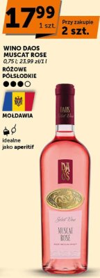 Wino Daos Muscat Rose promocja w ABC