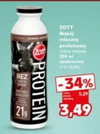 Nap贸j czekoladowy Zott protein promocja
