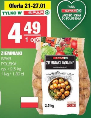 Ziemniaki SPAR Polska promocja w SPAR