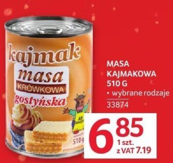 Masa kajmakowa Kajmak wybrane rodzaje 510g promocja w Selgros