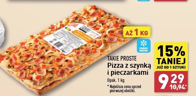 Pizza familijna Takie proste promocja w Aldi