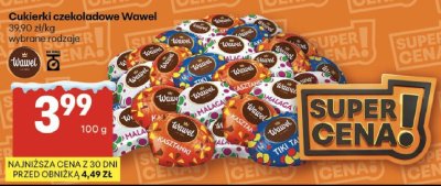 Cukierki czekoladowe Wawel promocja w Delikatesy Centrum