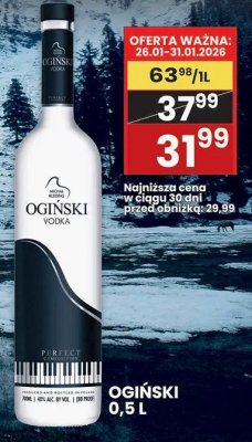 Wódka Ogiński 0,5L promocja w Wafelek