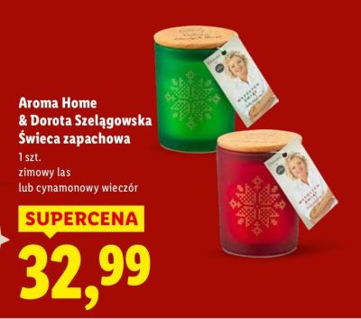 Świeca zapachowa zimowy las promocja w Lidl