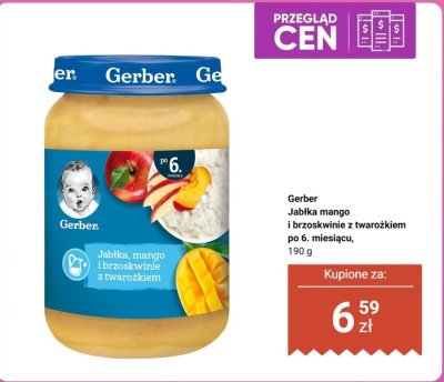 Deserek Jabłka mango i brzoskwinie z twarożkiem promocja w Biedronka