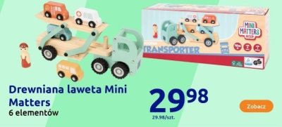 Drewniana laweta Mini Matters 6 elementów promocja w Action