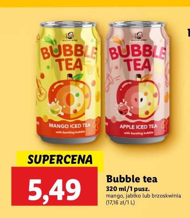 Napój z kuleczkami jabłko promocja