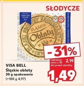 Oblaty słodkie Visa bell promocja