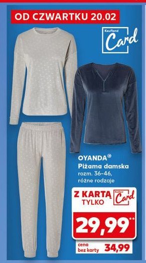 Piżama damska 36-46 Oyanda promocja