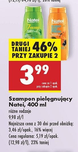 Szampon do włosów Natei 7 herbs promocja w Biedronka