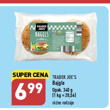 Bajgle pszenne z sezamem Trader joe's promocja