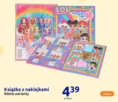 Książka z naklejkami różne warianty promocja w Action