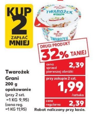 Twarożek grani naturalny K-classic promocja