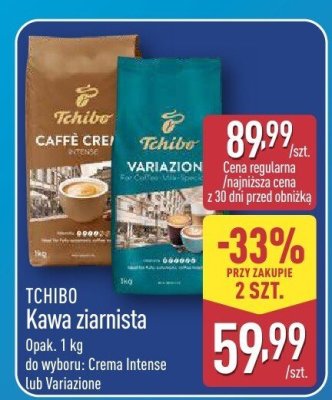 Kawa ziarnista Crema Intense 1 kg promocja w Aldi