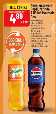 Napój gazowany Pepsi, Mirinda, 7 UP lub Mountain Dew promocja w POLOmarket