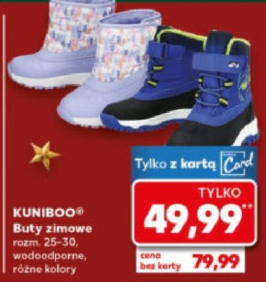 Buty zimowe rozm. 25-30, wodoodporne KUNIBOO promocja w Kaufland