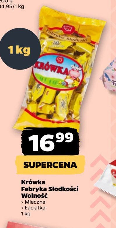 Krówka łaciata Wolność promocja w Netto