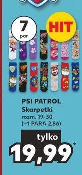 Skarpetki psi patrol 19-30 promocja