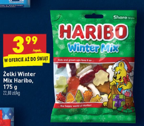 Żelki winter mix Haribo promocja